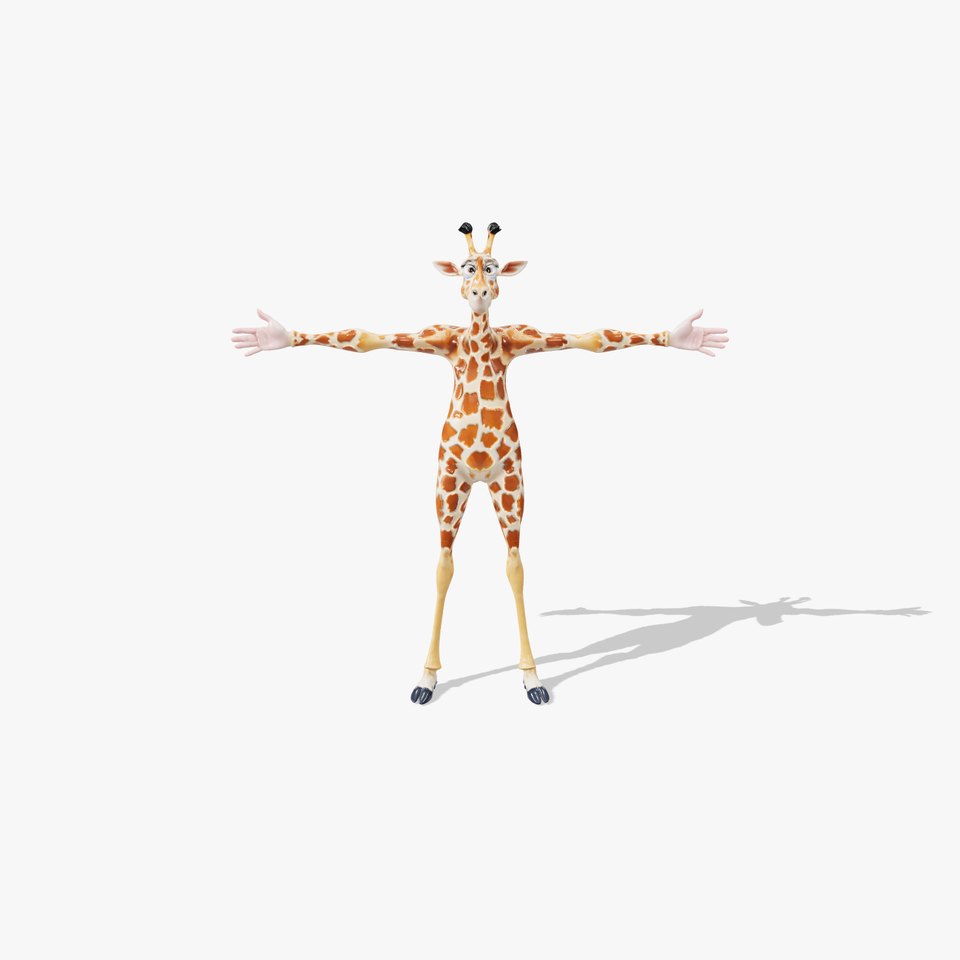 Cartoon Giraffe Character model pack